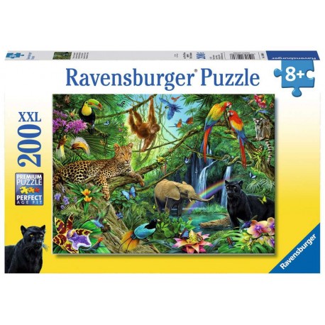 Ravensburger Puzzle 200 p XXL - Animaux de la jungle