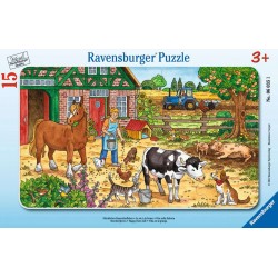 Ravensburger Puzzle cadre 15 pièces - La vie à la ferme