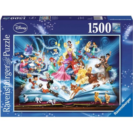 Ravensburger Puzzle 1500 pièces - Le livre magique des contes Disney