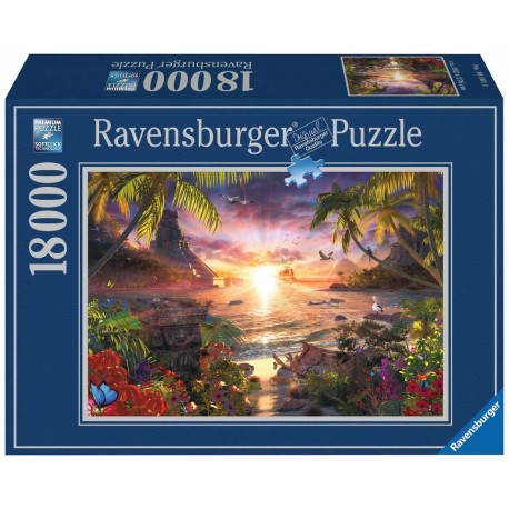 Ravensburger Puzzle 18000 pièces - Paradis au soleil couchant