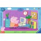 Ravensburger Puzzle cadre 15 pièces - Devant l'ordinateur / Peppa Pig