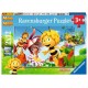 Ravensburger Puzzles 2x12 pièces - Maya l'abeille dans le pré de fleurs