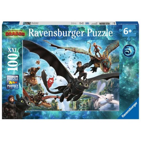 Ravensburger Puzzle 100 p XXL - Le monde caché / Dragons 3