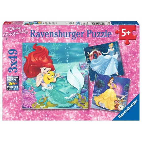 Ravensburger Puzzles 3x49 pièces - Aventure des princesses / Disney Princesses