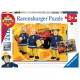 Ravensburger Puzzles 2x12 pièces - Sam en intervention / Sam le pompier