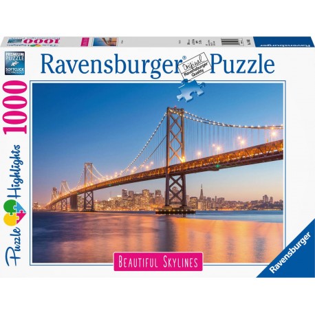 Ravensburger 14083 Puzzle 1000 pièces - San Francisco Puzzle Highlights