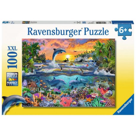 Ravensburger Puzzle 100 p XXL - Paradis tropical