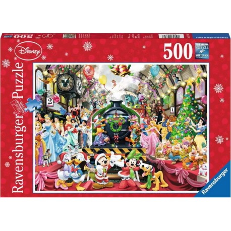 Ravensburger Puzzle 500 pièces - Le train de Noël Disney 14739