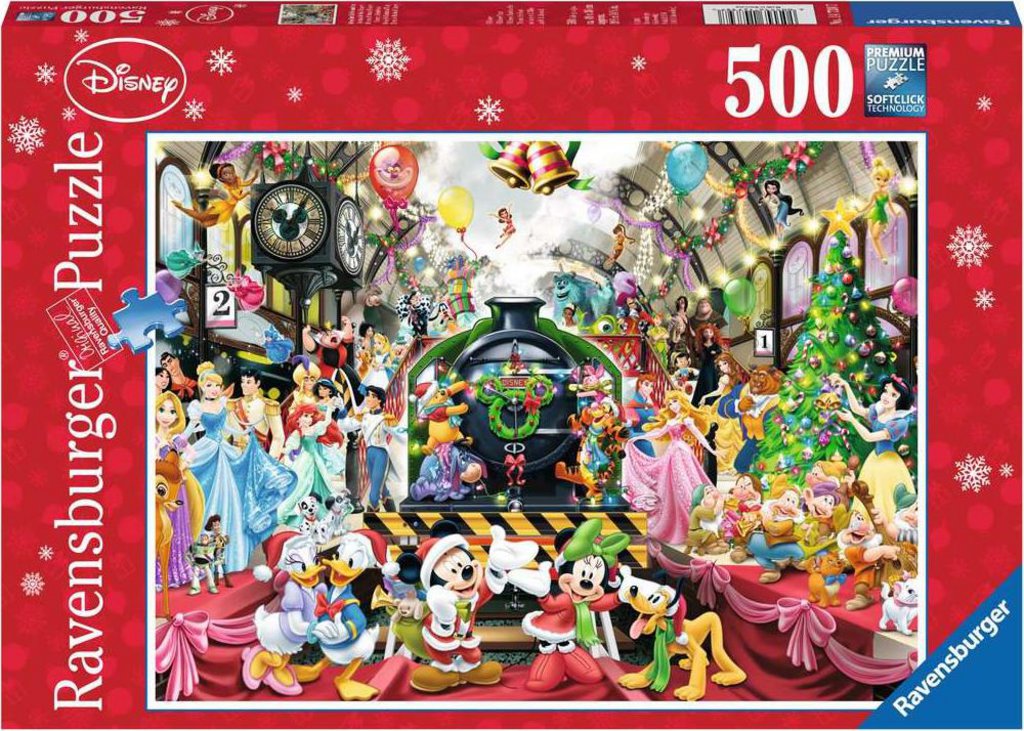 Ravensburger (14739) - Disney, Christmas Train - 500 pieces puzzle