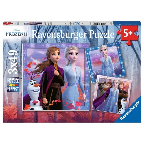 Ravensburger Puzzles 3x49 pièces - Le voyage commence / Disney La Reine des Neiges 2