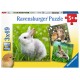 Ravensburger Puzzles 3x49 pièces - Mignons petits lapins