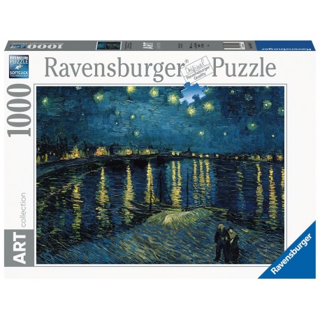 Ravensburger Puzzle 1000 p Art collection - La nuit étoilée sur le Rhône / Vincent Van Gogh