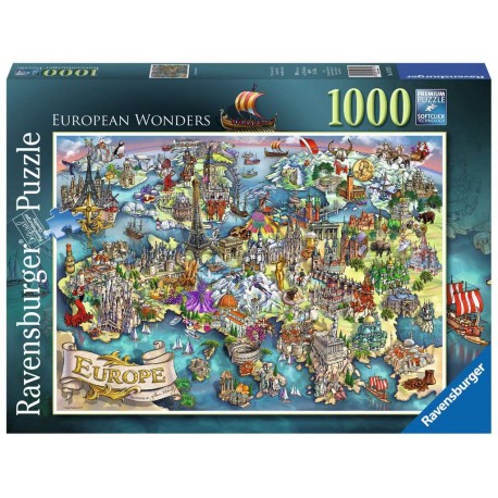 Ravensburger Puzzle 1000 pièces - European Wonders