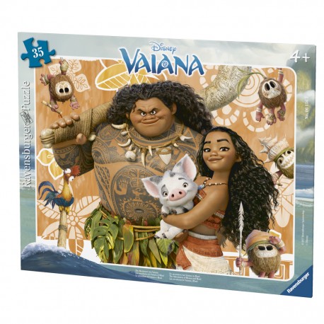 Ravensburger Puzzle cadre 30-48 pièces - Les aventures de Vaiana et Maui / Disney