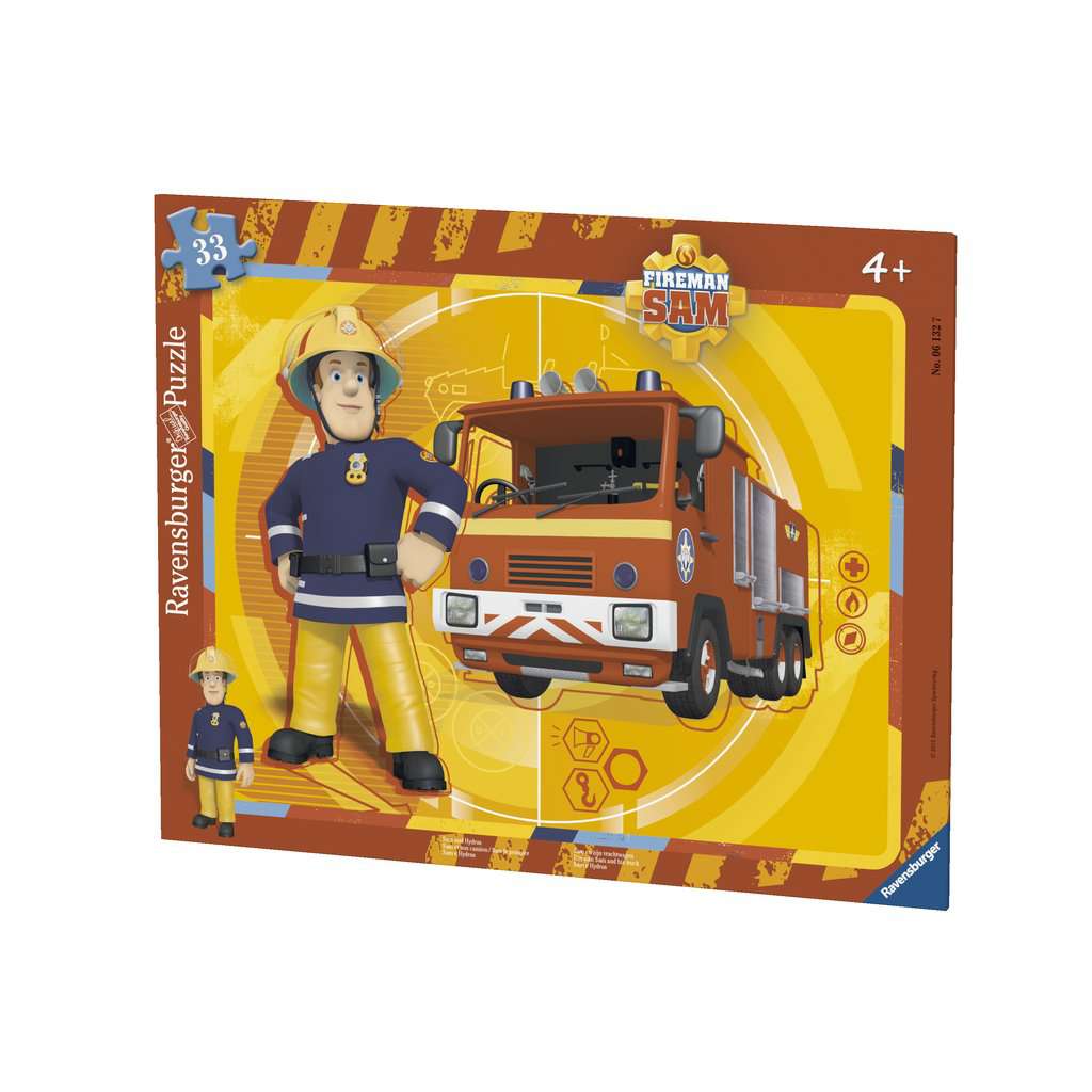 Ravensburger Puzzle cadre 30-48 pièces - Sam et son camion / Sam le pompier  