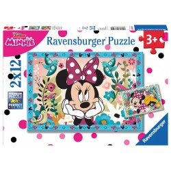 Ravensburger Puzzles 2x12 pièces - Des fleurs pour Minnie / Disney