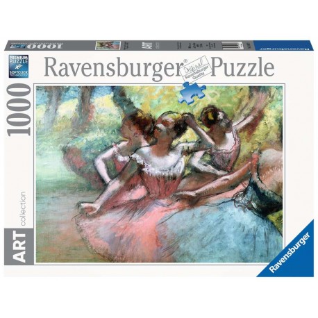 Ravensburger Puzzle 1000 p Art collection - Quatre ballerines sur la scène / Edgar Degas