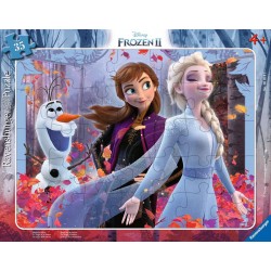 Ravensburger Puzzle cadre 30-48 pièces - La magie de la Nature / Disney La Reine des Neiges 2