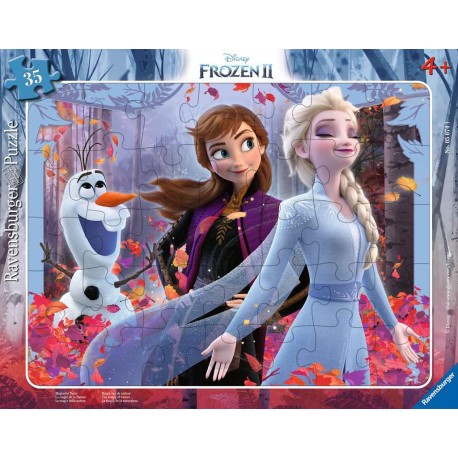 Ravensburger Puzzle cadre 30-48 pièces - La magie de la Nature / Disney La Reine des Neiges 2