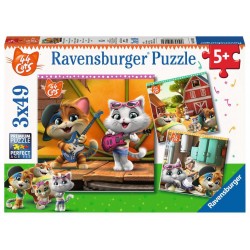 Ravensburger Puzzles 3x49 pièces - Bienvenue chez les 44 Chats !