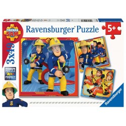 Ravensburger Puzzles 3x49 pièces - Notre héros Sam le pompier