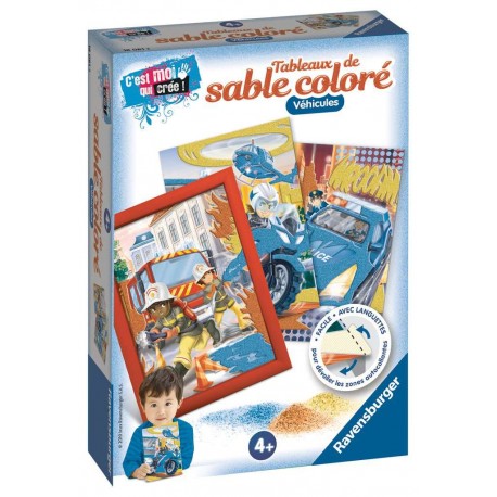 Ravensburger Tableaux de sable coloré véhicules