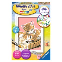 Ravensburger Numéro d'art - mini - Chatons dans leur panier