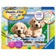 Ravensburger Numéro d'art - petit - Adorables chiots