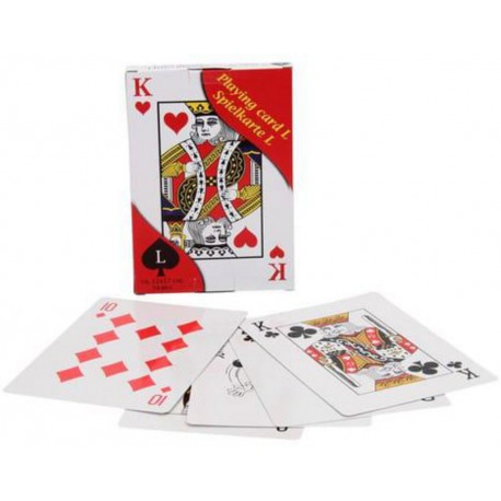 GUIZMAX Jeu de 54 cartes XXL, cartes géantes