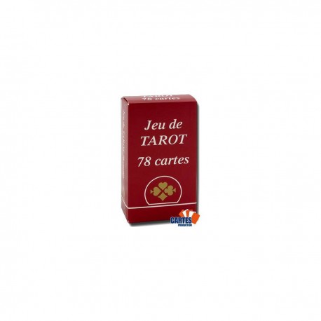 France Cartes Tarot Gauloise - jeu de 78 cartes cartonnées plastifiées - 4 index standards