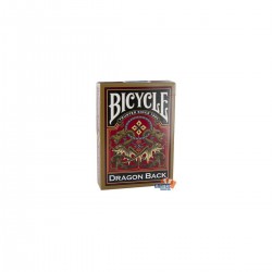 Bicycle Bicycle DRAGON BACK - jeu de 54 cartes cartonnées plastifiées - format poker - 2 index standards