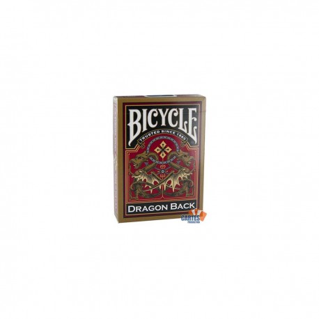 Bicycle Bicycle DRAGON BACK - jeu de 54 cartes cartonnées plastifiées - format poker - 2 index standards