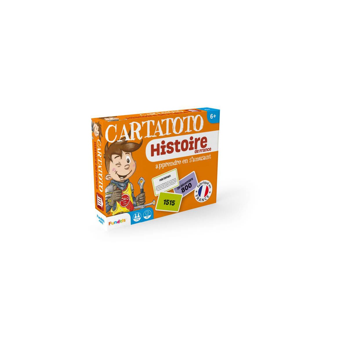 Cartatoto Cartatoto Histoire de France - jeu de 110 cartes cartonnées  plastifiées 