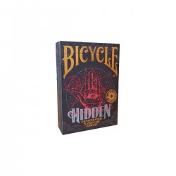 Bicycle Bicycle HIDDEN - Jeu de 56 cartes toilées plastifiées - format poker - 2 index standard