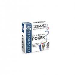 Grimaud On se fait un Poker ? - coffret Grimaud Origine - 1 jeux de 54 cartes cartonnées plastifiées - mini jetons