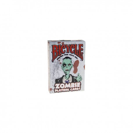 Bicycle Bicycle ZOMBIE - jeu de 54 cartes toilées plastifiées - format poker - 2 index standards