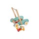 Chariot en Bois Enfant 40cm Multicolore