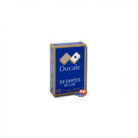 Ducale Ducale de luxe - jeu de 54 cartes cartonnées plastifiées - format bridge - 4 index standards