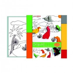 Kit Origami pliage Les dinosaure coloriage enfant adulte