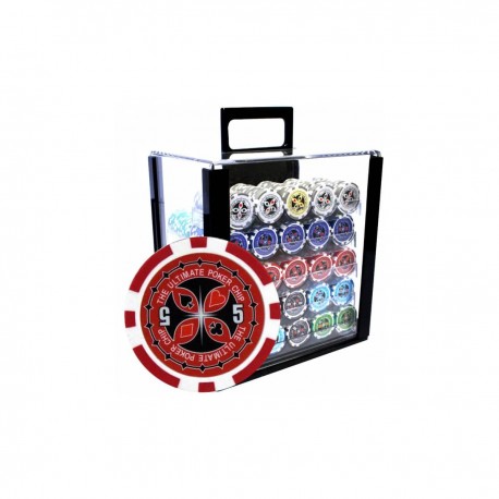 Ultimate Poker Chips Bird Cage de 1000 jetons de poker Ultimate Poker Chips - version CASH GAME