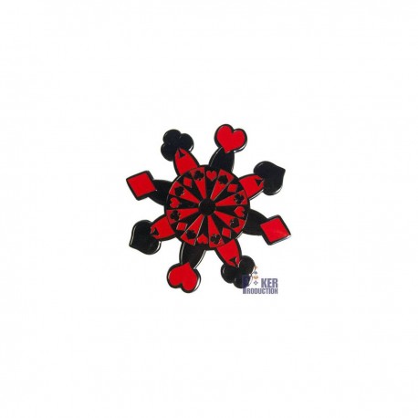 Poker Weight Card-Guard SNOWFLAKE en laiton- spinner