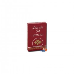 Gauloise Gauloise - Jeu de 54 cartes cartonnées plastifiées - 4 index standards - portraits français