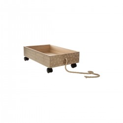 Chariot en Bois pour Enfants Lettres 50cm Naturel