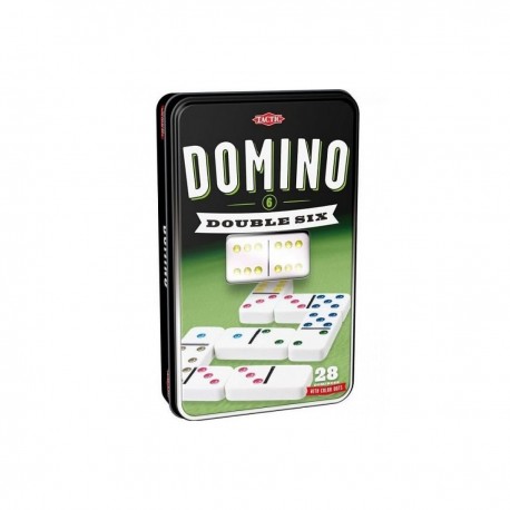 Tactic Domino double 6 Boite metal