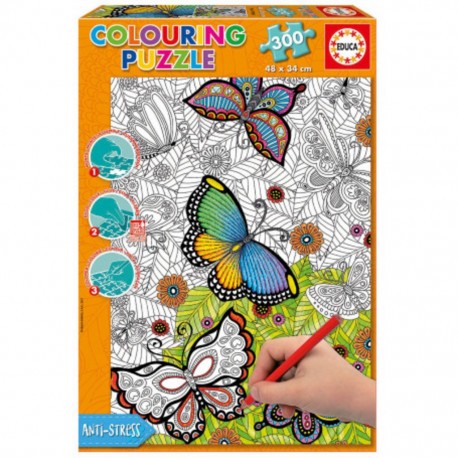 Educa Butterflies doodle art