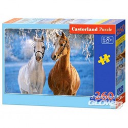 Castorland Puzzle Les chevaux d'hiver