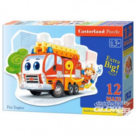 Castorland Puzzle Fire Engine, Puzzle 12 pièces maxi