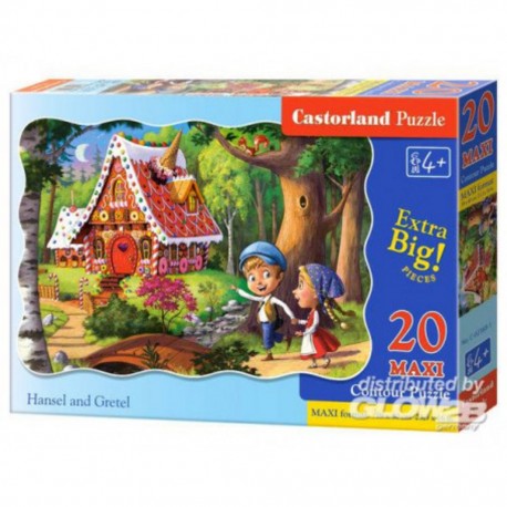 Castorland Puzzle Hansel et Gretel, Puzzle 20 pièces maxi