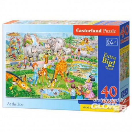 Castorland Puzzle Au Zoo, Puzzle 40 pièces maxi