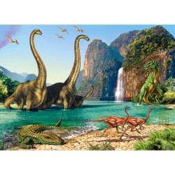 Castorland Puzzle Dans le Dinosaurus World, puzzle 60 pièces